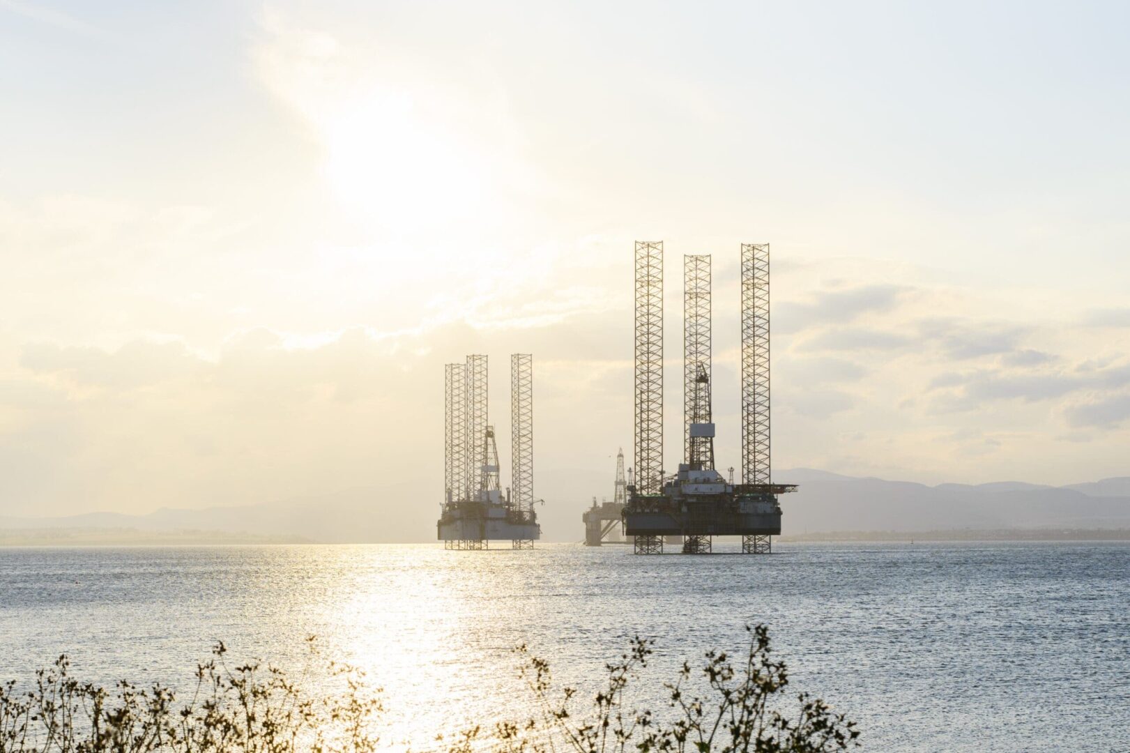 north-sea-oil-platforms-at-sunset-cromarty-firth-scotland